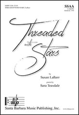 Threaded with Stars SSAA choral sheet music cover